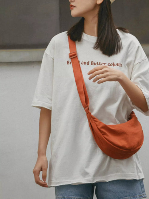 Casual Lightweight Crescent Crossbody Bag