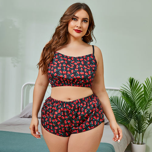 Red Cherry Lace Fashionable Lingerie