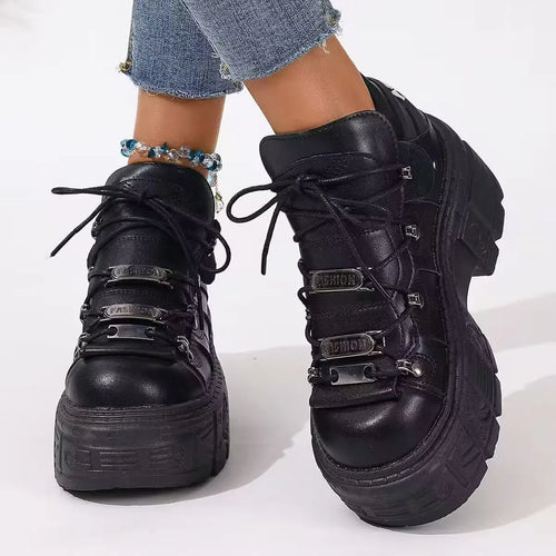 Lace Up Platform Sneakers