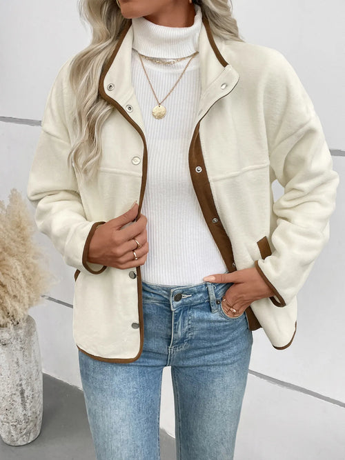 Snap Down Long Sleeve Jacket