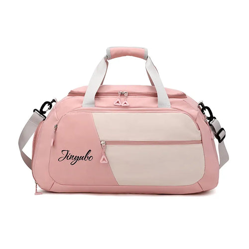 Contrast Nylon Travel Bag