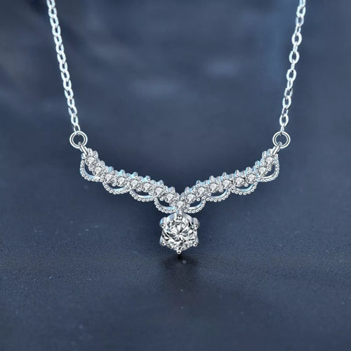 Moissanite 925 Sterling Silver Necklace