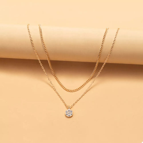 Double Layered Pendant Necklace