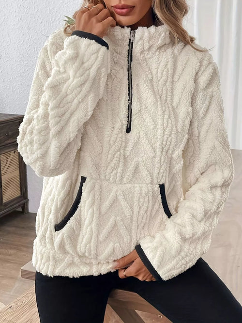 Cozy Sherpa Half Zip Sweatshirt