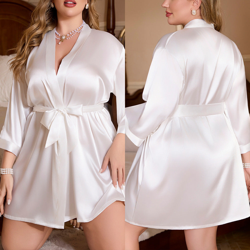 Silky Loose And Comfortable Plus Size Robe