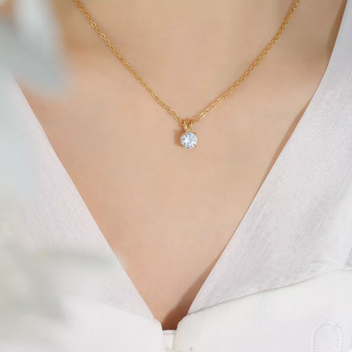 18K Gold-Plated Pendant Necklace