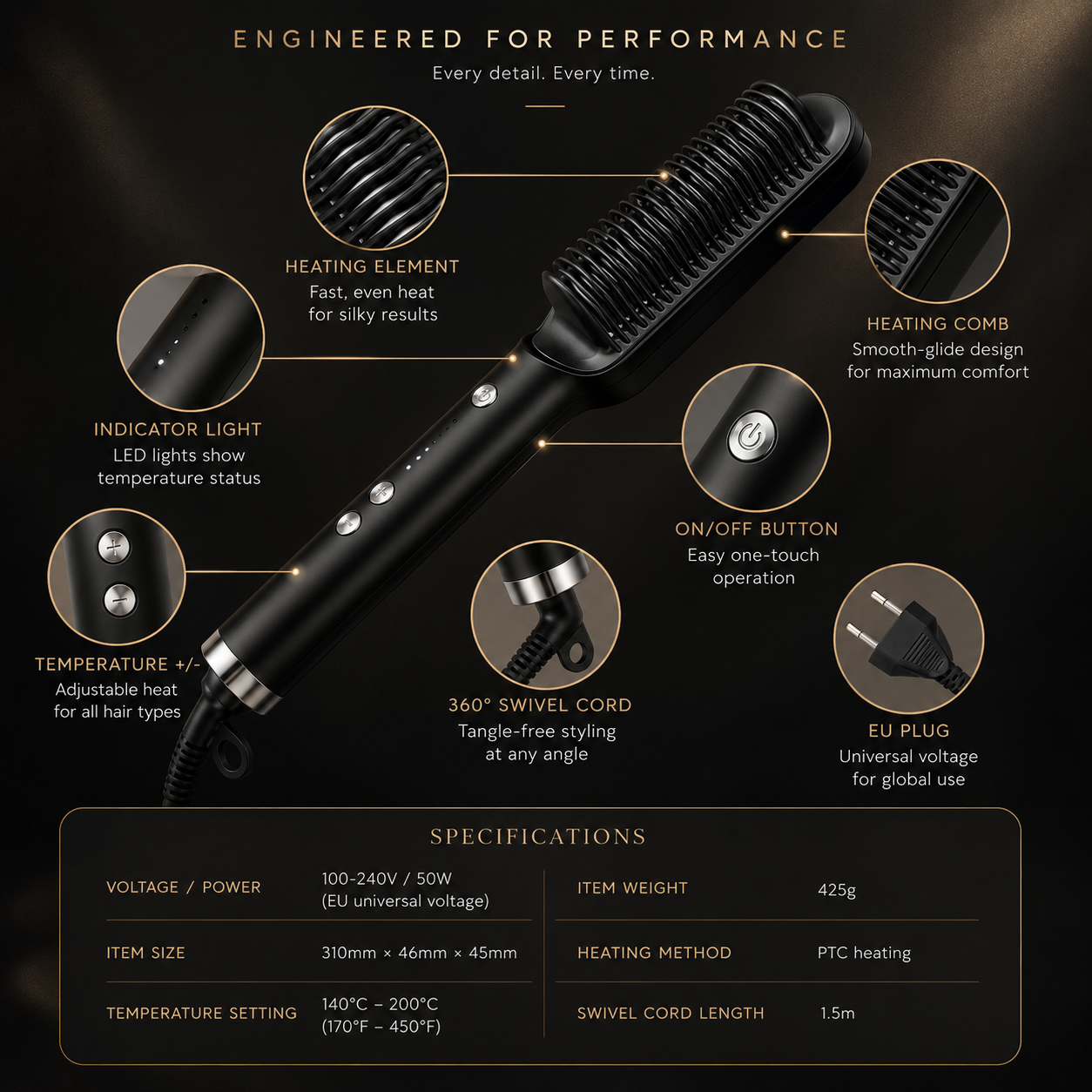 ACG SilkGlow™ Styling Brush ALL CLASSY GIRLS