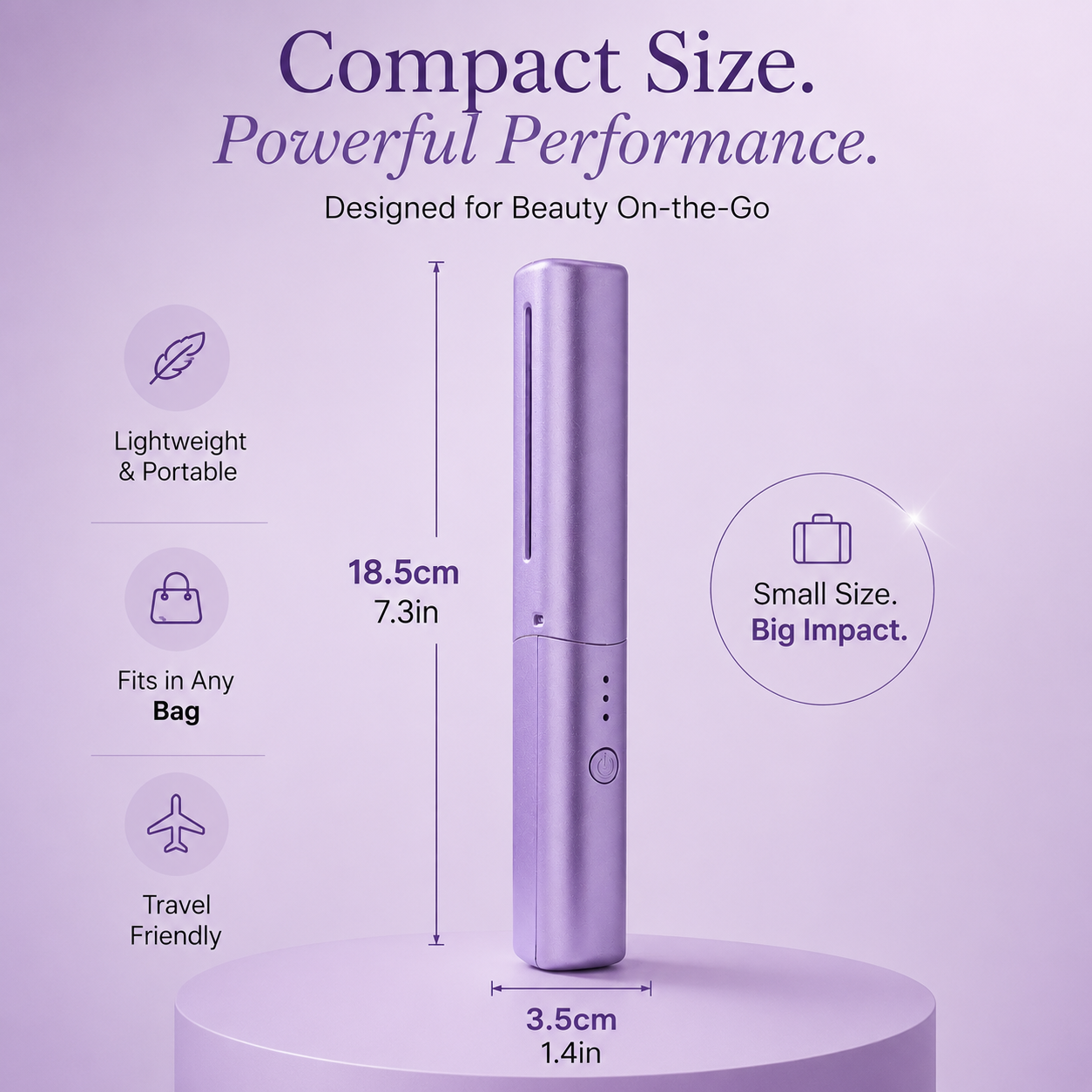SilkGlow™ Go – Portable Cordless Styling Brush ALL CLASSY GIRLS
