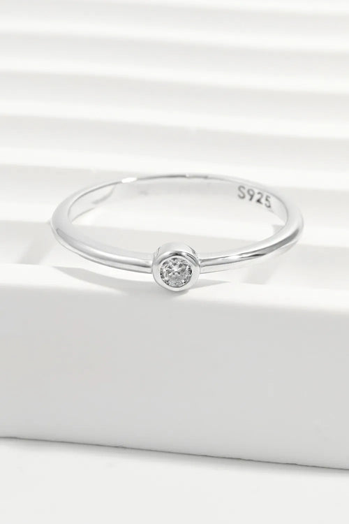 925 Sterling Silver Inland Zircon Ring