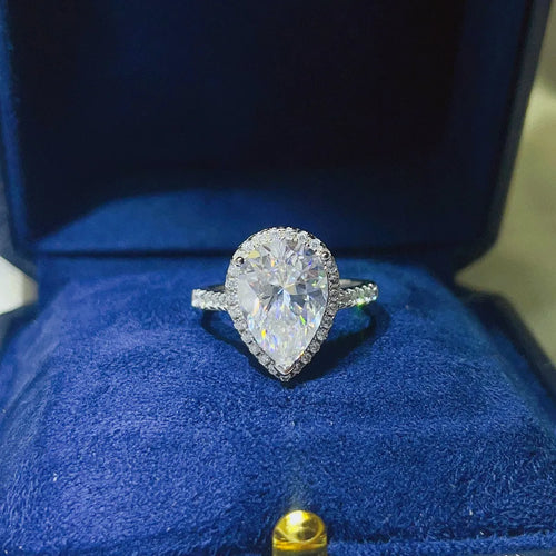 2 Carat Moissanite 925 Sterling Silver Ring